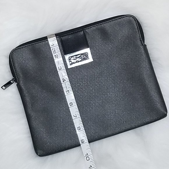 Bulgari BVLGARI Metallic Shimmer Black Zippered Bag 11" x 9” - Picture 5 of 12